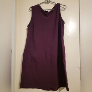 32 Degrees Maroon Tank V Neck Dress Sz Large